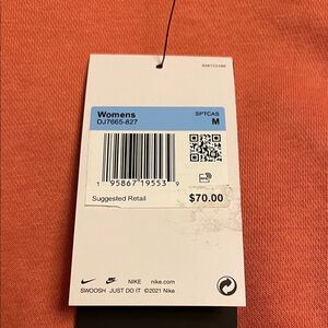 Nike Women's Vibrant Orange oversize crewneck